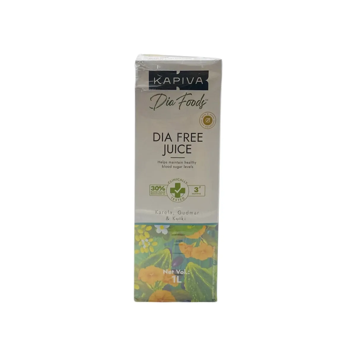 4628-1 DIA FREE JUICE - KAPIVA - 1 LITR - Image 1