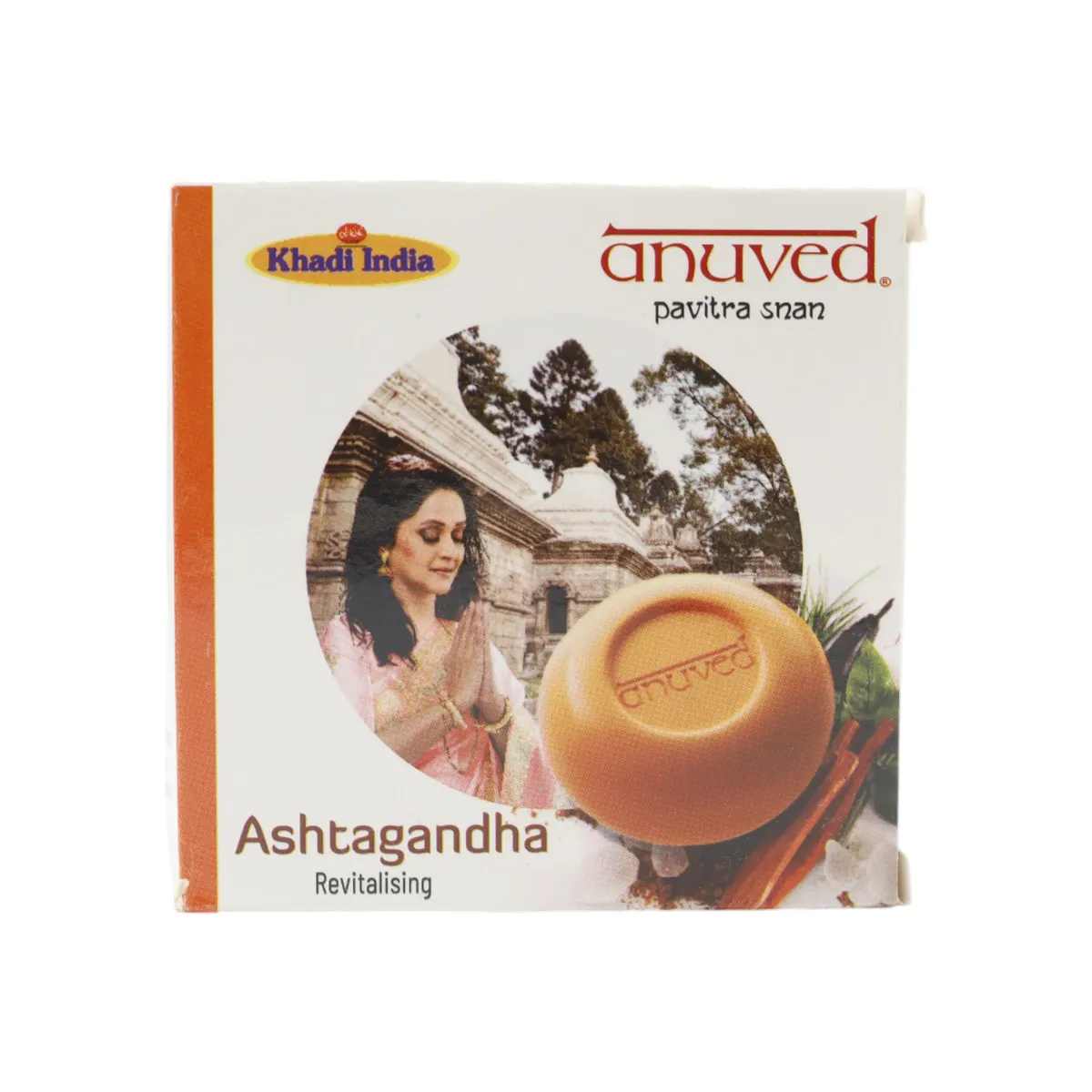 6947-1 ANUVED SOAP ASHTAGANDHA - 125 GM - Image 1